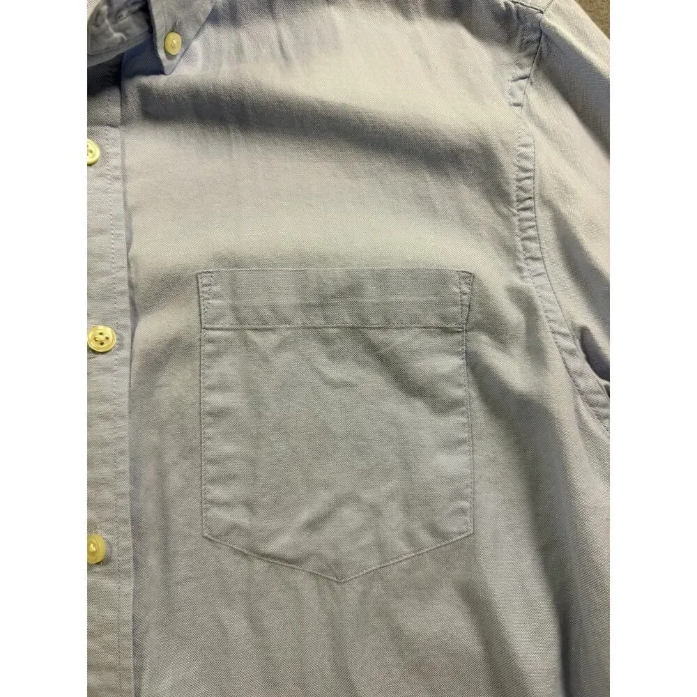 Banana Republic Shirt Mens Medium Light Blue Oxford Button Down‎ Long Sleeve
